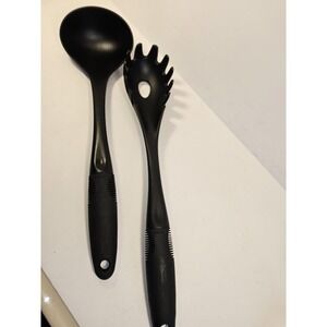 OXO Good Grips  Spaghetti Server And Sauce Or Soup Ladel Black